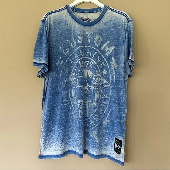 Vintage Y2K Mens 2X Shirt Bundle Burnout Tshirts Machine Motor Chop Shop Skull - Picture 8 of 15